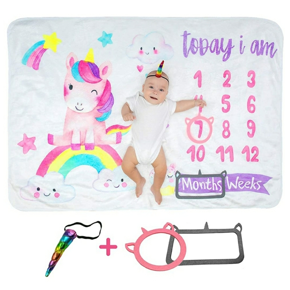 Baby milestone blanket